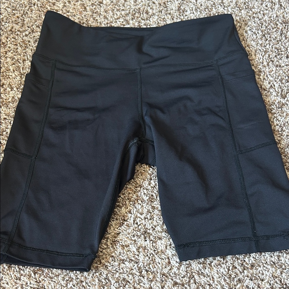 ZYIA Women's Black Bike Shorts